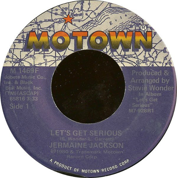 Jermaine Jackson : Let's Get Serious (7")