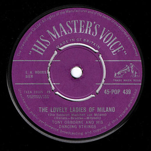 Tony Osborne And His Orchestra : The Lovely Ladies Of Milano / The Lights Of Lisbon (7")