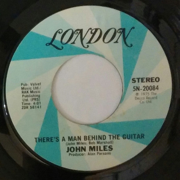 John Miles : Highfly / There's A Man Behind The Guitar (7", Styrene, Pit)