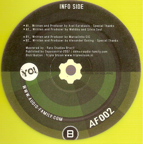 Various : Audio Family 2 (12", Yel)