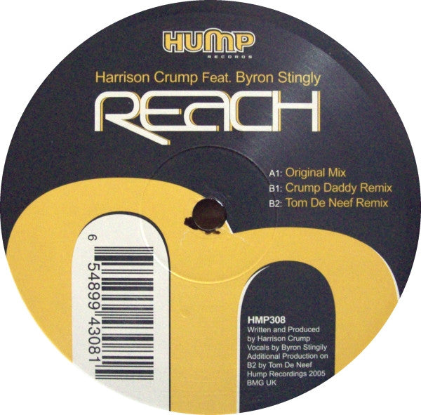 Harrison Crump Feat. Byron Stingily : Reach (12")