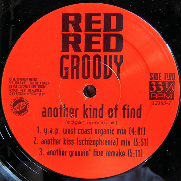 Red Red Groovy : Another Kind Of Find (12", Single)