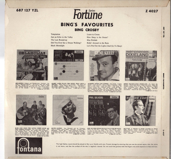 Bing Crosby : Bing's Favourites (LP, Comp)