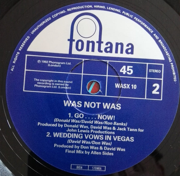 Was (Not Was) : Listen Like Thieves (12", Single)