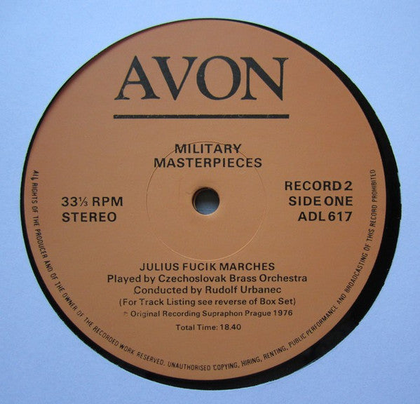 Czechoslovak Brass Orchestra, Rudolf Urbanec : Military Masterpieces (3xLP, Comp + Box)