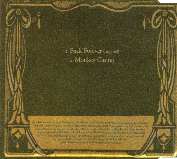 Babyshambles : Fuck Forever (CD, Single)