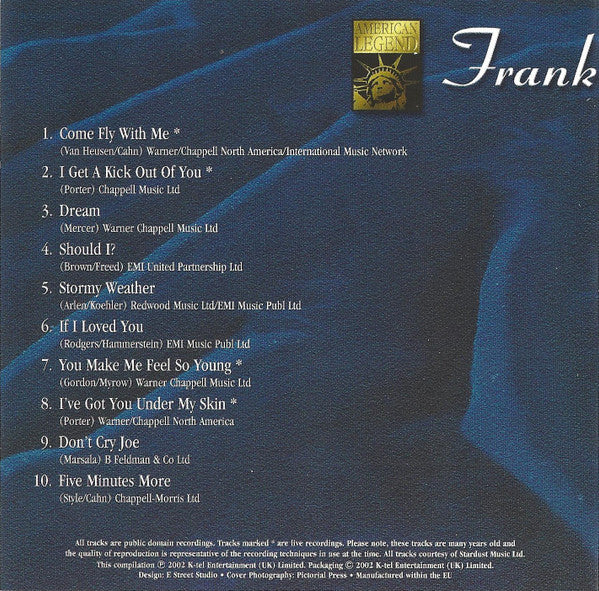 Frank Sinatra : 20 Outstanding Performances (CD, Comp)