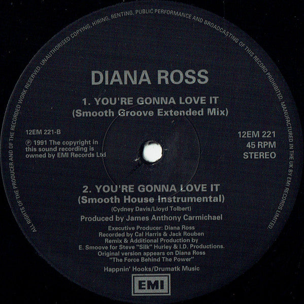 Diana Ross : The Force Behind The Power (12", Single)