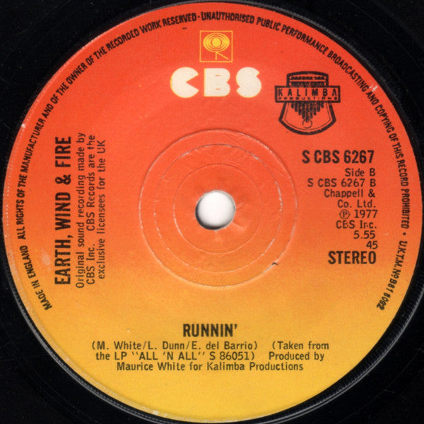 Earth, Wind & Fire : Jupiter (7", Single)