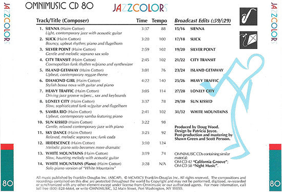 Haim Cotton : Jazzcolors (CD, Comp)