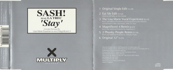 Sash! Feat. La Trec : Stay (CD, Single)