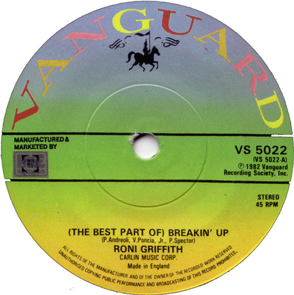 Roni Griffith : (The Best Part Of) Breakin' Up (7", Single)