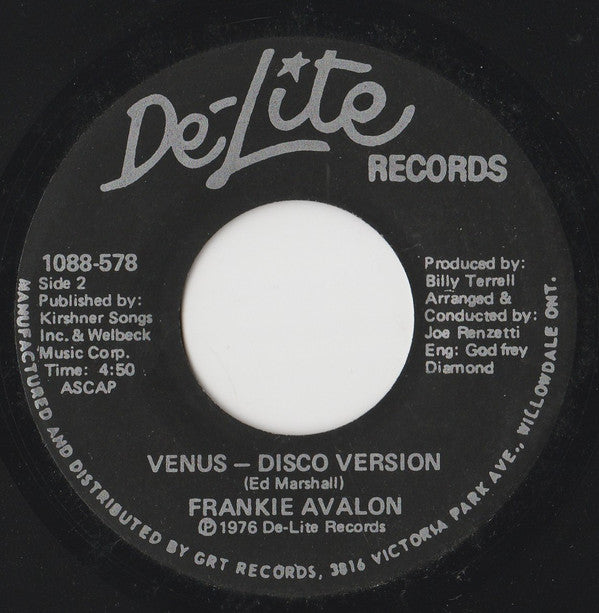 Frankie Avalon : Venus (7", Single)