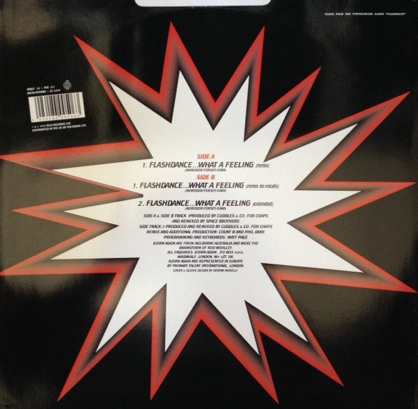Bjorn Again : (Flashdance) What A Feeling (12", Single)