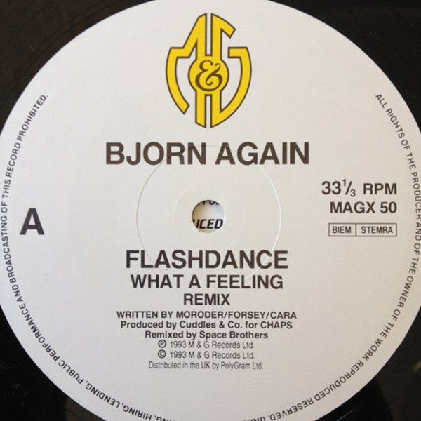 Bjorn Again : (Flashdance) What A Feeling (12", Single)