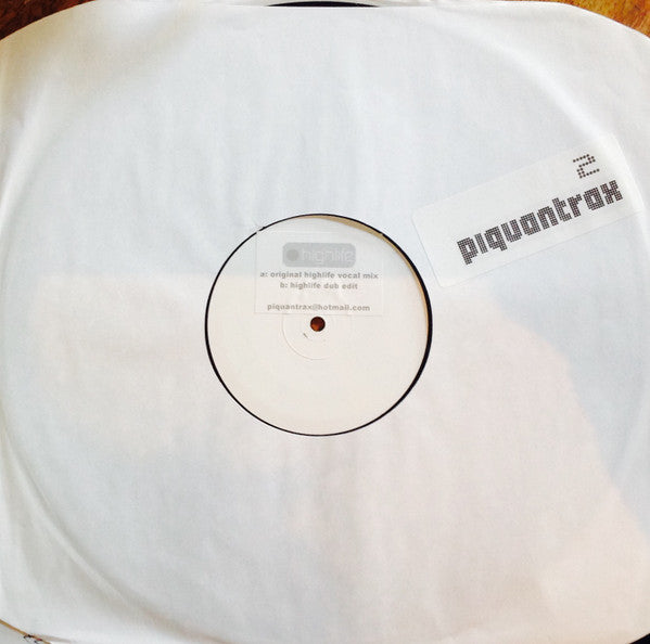 Highlife (5) : Act Like You Know (12", W/Lbl)