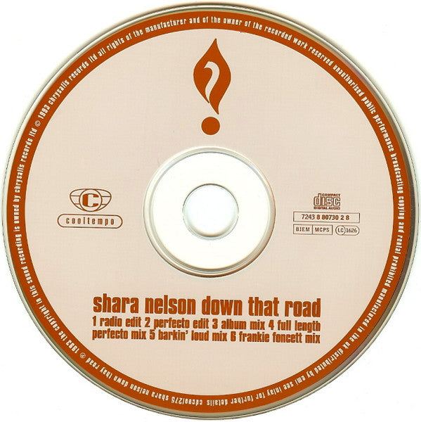 Shara Nelson : Down That Road (CD, Single)