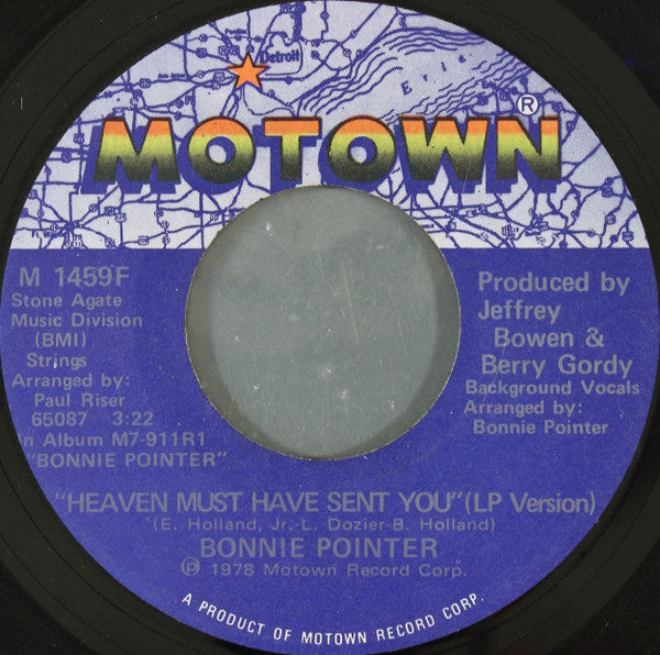 Bonnie Pointer : Heaven Must Have Sent You (7")