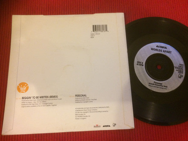 Worlds Apart : Beggin' To Be Written (7")