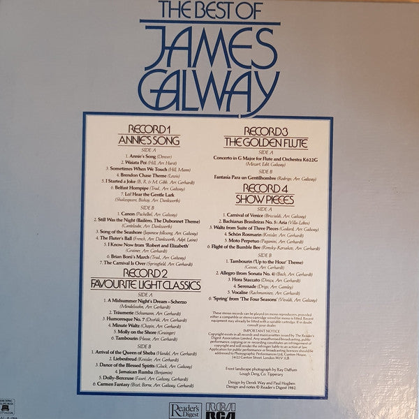 James Galway : The Best Of James Galway (4xLP, Album + Box, Comp)