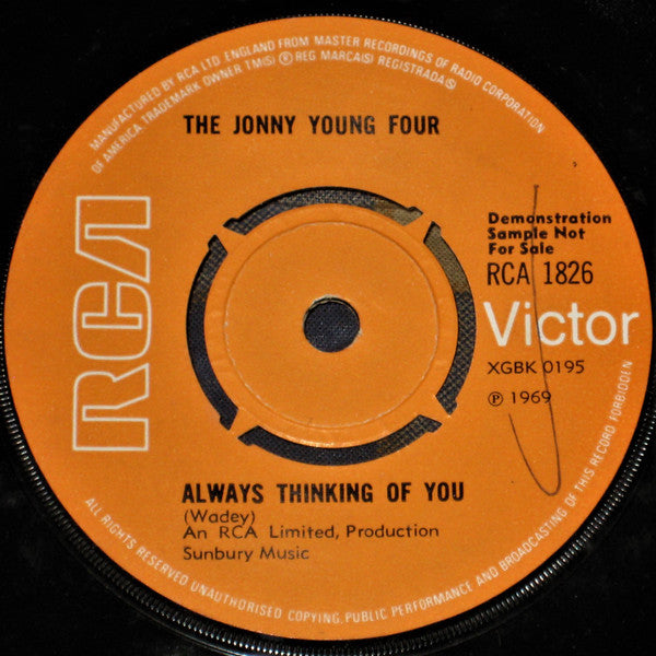 The Jonny Young Four : Dreaming Country (7", Single, Promo)