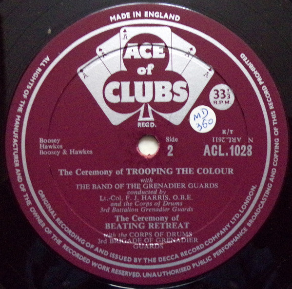 The Band Of The Grenadier Guards Conducted By F.J. Harris : Trooping The Colour (LP, Album)