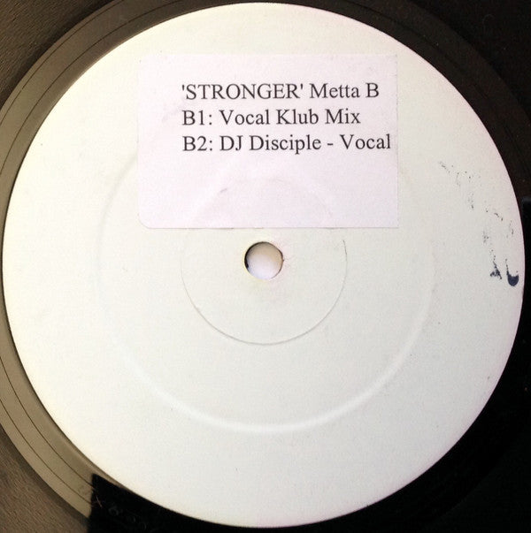 Metta Bhavna : Stronger (12", Promo, W/Lbl)