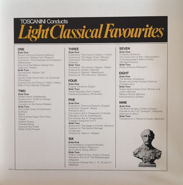 Arturo Toscanini : Toscanini Conducts Light Classical Favourites (9xLP, Comp + Box)