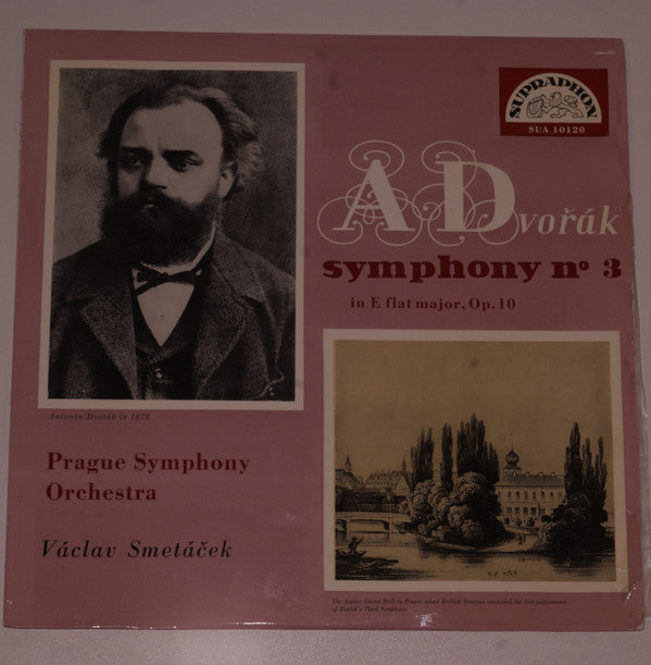 Antonín Dvořák, The Prague Symphony Orchestra, Václav Smetáček : Symphony No. 3 In E Flat Major, Op. 10 (LP, Mono, RE)