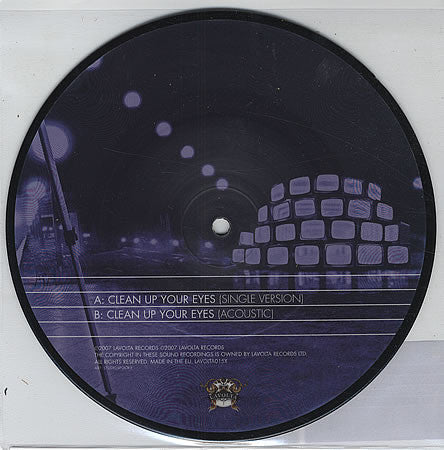 The Dykeenies : Clean Up Your Eyes (7", Single, Pic)