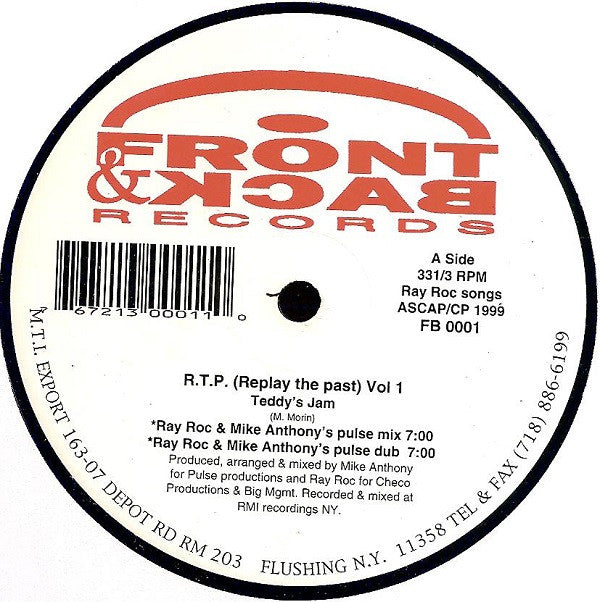 Unknown Artist : R.T.P. (Replay The Past) Vol 1 (12")