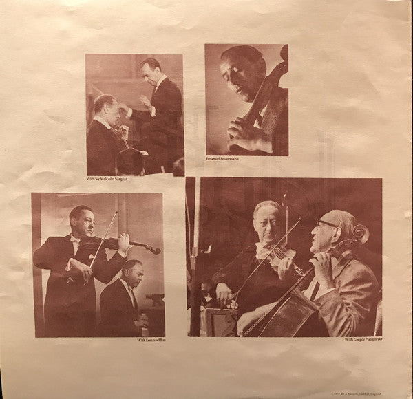Jascha Heifetz, Emanuel Feuermann, Gregor Piatigorsky, William Primrose : The Heifetz Chamber Music Collection (6xLP, Comp, Mono, RE + Box)