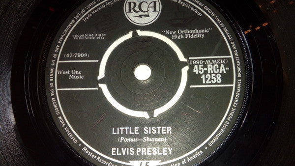 Elvis Presley : (Marie's The Name) His Latest Flame (7", Single)