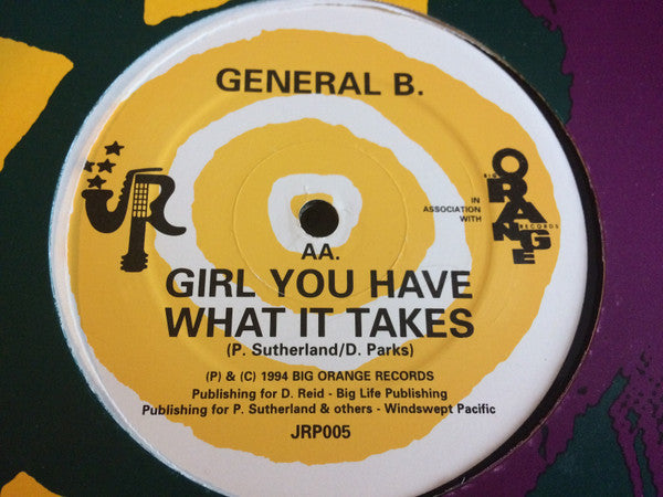 Johnny P, General B : Miss Pinky Lou / Girl You Have What It Takes (12")