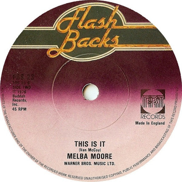 Curtis Mayfield / Melba Moore : Move On Up / This Is It (7")