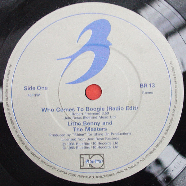 Little Benny & The Masters : Who Comes To Boogie (7", Single)