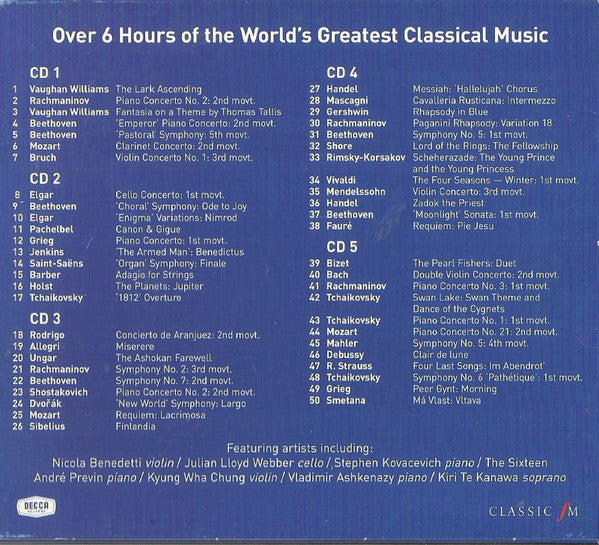 Various : The No. 1 Classical Collection - The Nation's 50 Favourite Works (5xCD, Comp)
