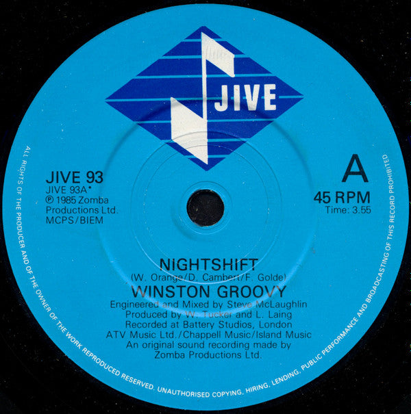 Winston Groovy : Nightshift (7", Single)