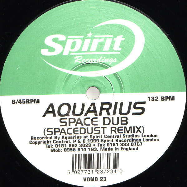 Aquarius (2) : Lay Dee / Space Dub (12")