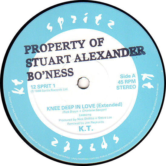 K.T. (14) : Knee Deep In Love (12", Single)
