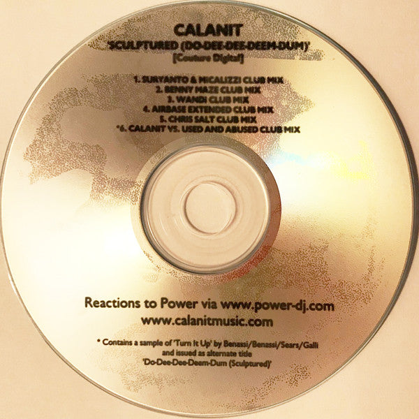 Calanit : Sculptured (Do-Dee-Dee-Deem-Dum) (CDr, Single, Promo)