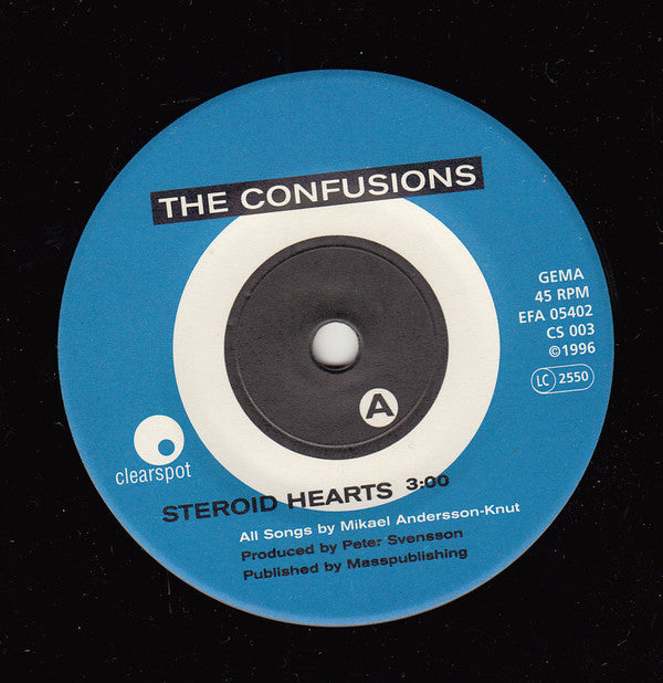The Confusions : Steroid Hearts (7", Single)