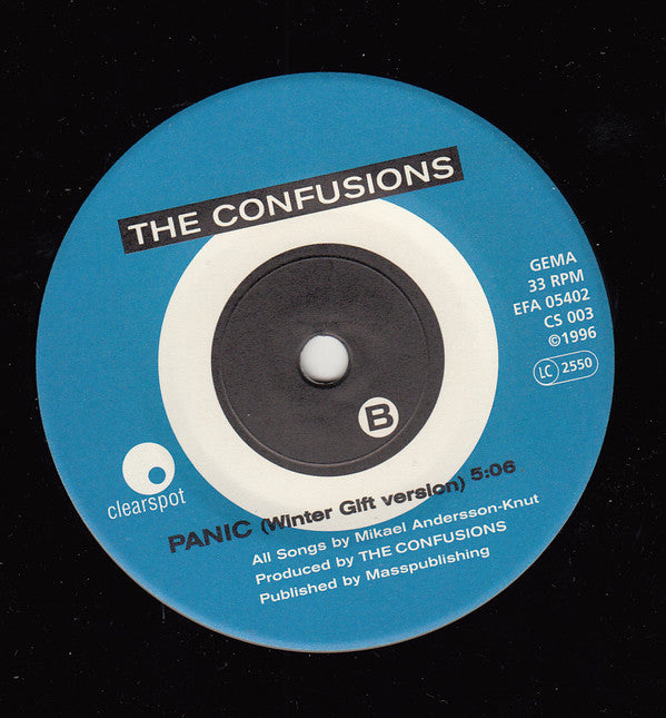 The Confusions : Steroid Hearts (7", Single)