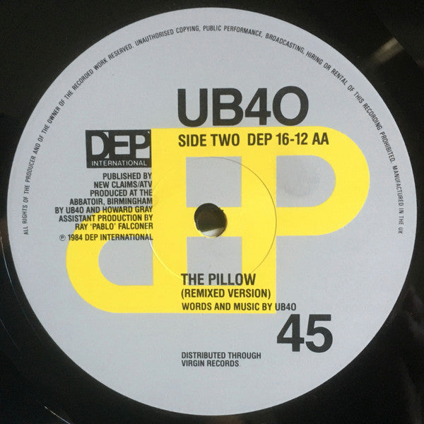 UB40 : I'm Not Fooled / The Pillow (12", Single)