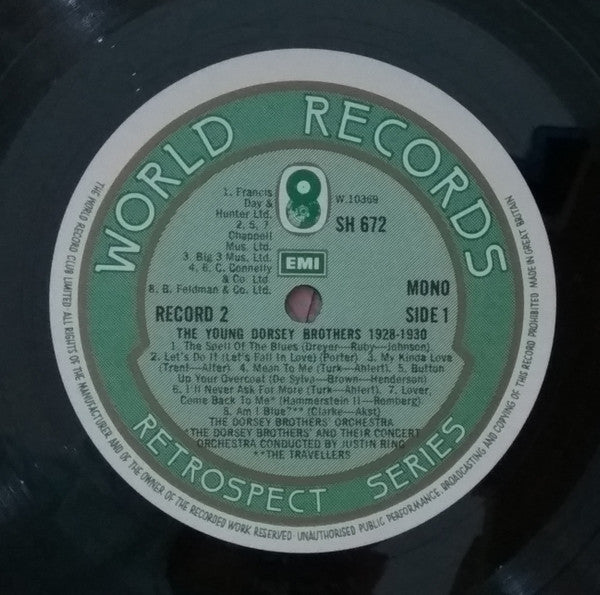 The Dorsey Brothers : The Young Dorsey Brothers (2xLP, Comp, Mono)