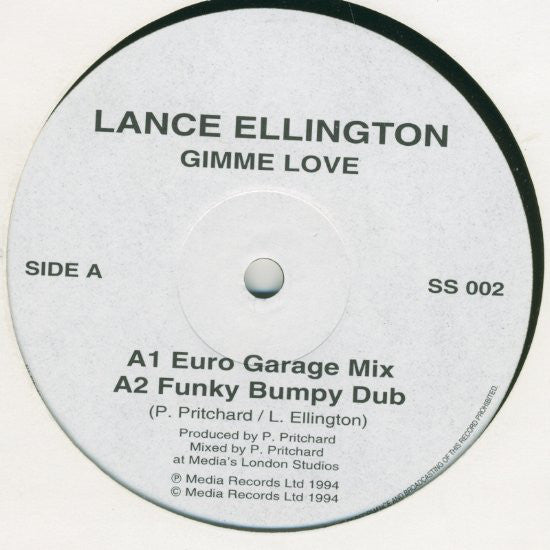 Lance Ellington : Gimme Love (12")