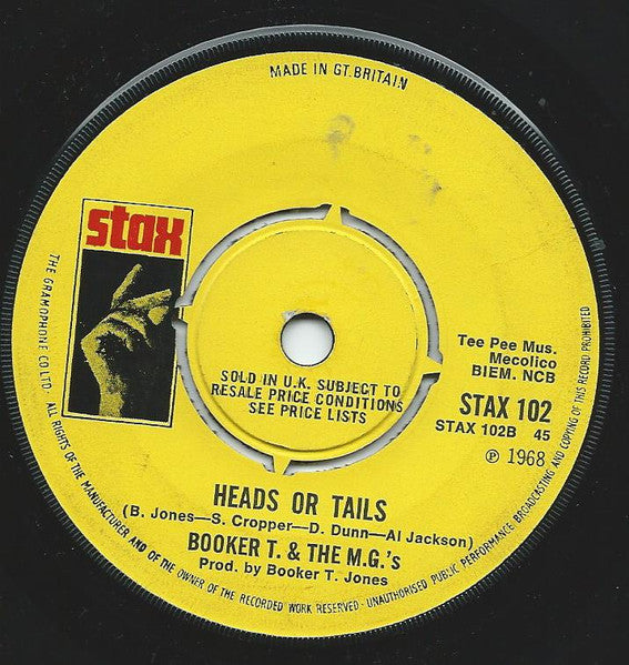 Booker T & The MG's : Soul-Limbo (7", Single)