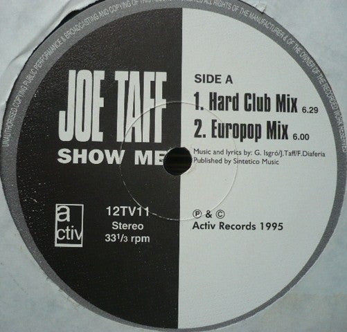 Joe Taffi : Show Me (12")