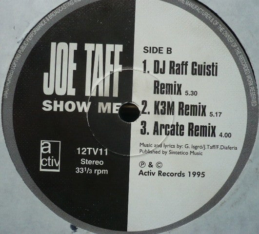 Joe Taffi : Show Me (12")