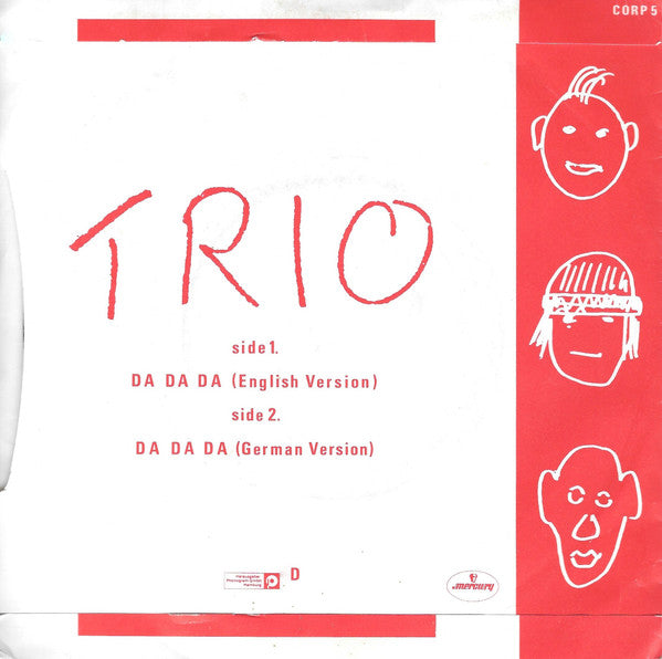 Trio : Da Da Da (7", Single, Red)